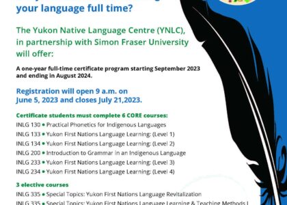 Thumbnail for the post titled: Registration Open – Indigenous Language Proficiency Program